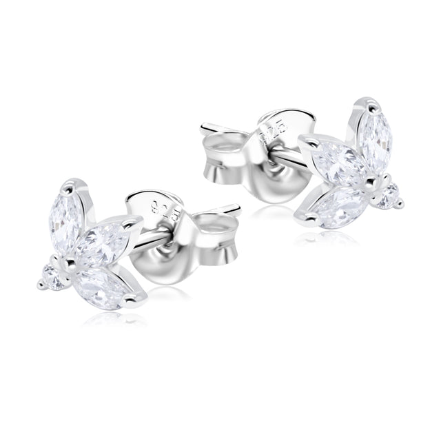 Delicate Leaf Shaped Stud Earrings STS-5056