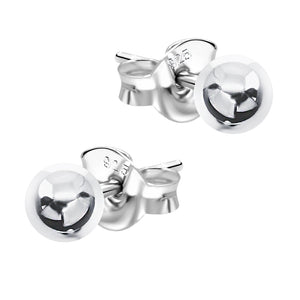 Classic Silver Ball Stud Earrings STS-564-3