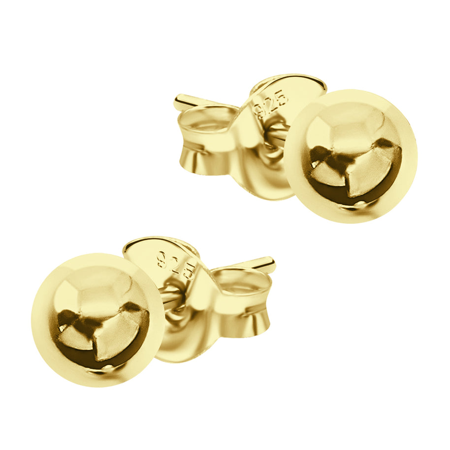 Classic Silver Ball Stud Earrings STS-564-4