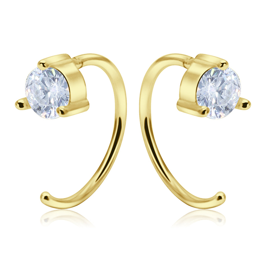 Radiant Crystal Stud Earrings STS-5804