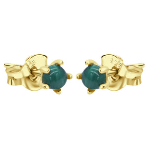 Emerald Radiance Stud Earrings STS-5875