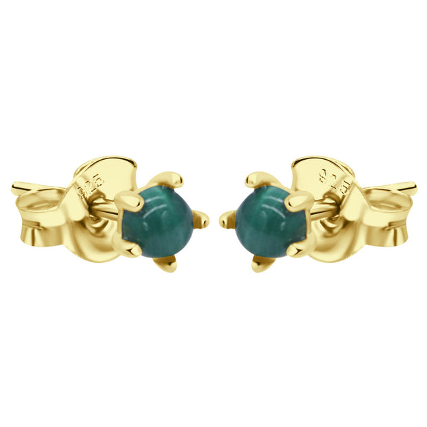 Emerald Radiance Stud Earrings STS-5875