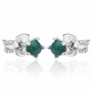 Emerald Radiance Stud Earrings STS-5875