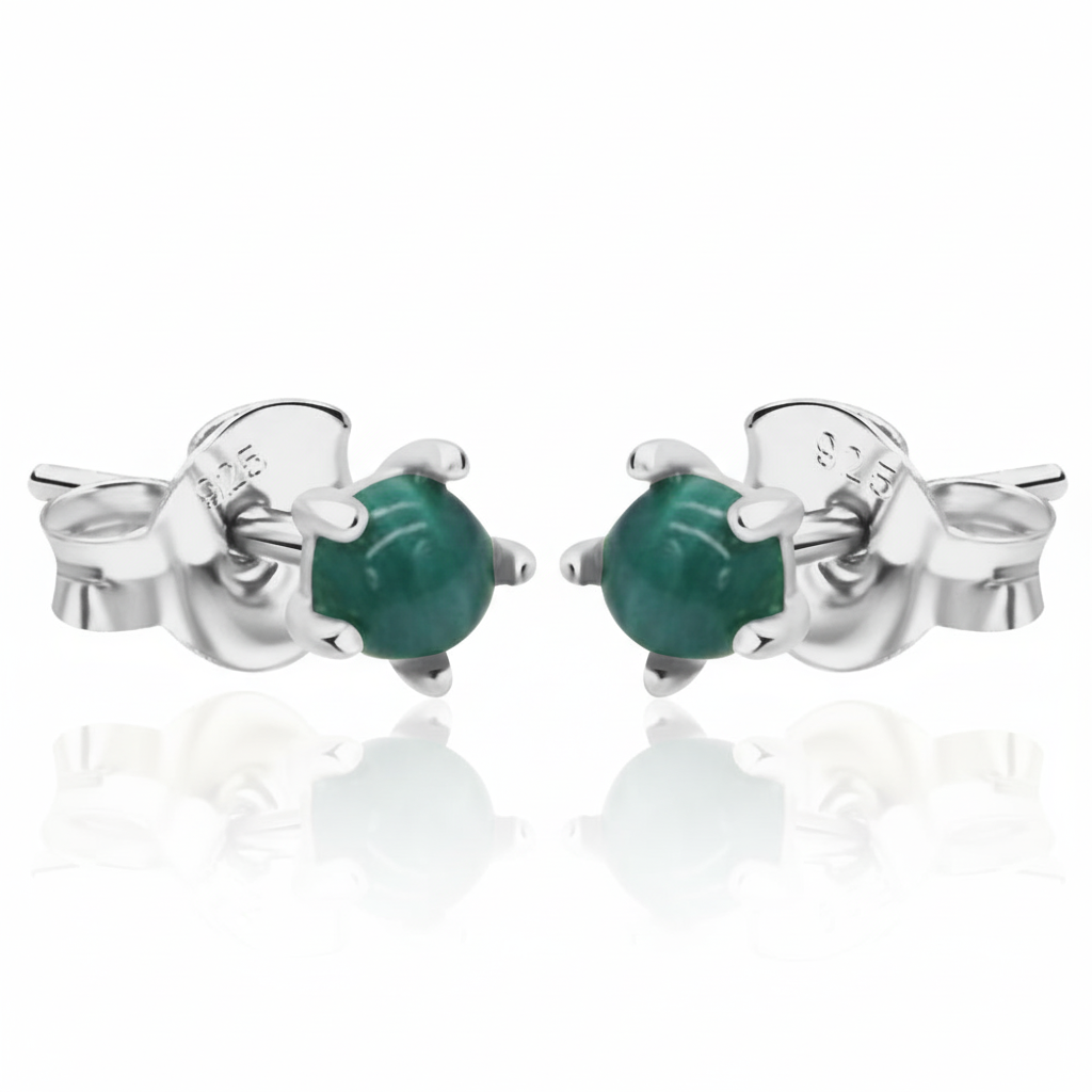 Emerald Radiance Stud Earrings STS-5875