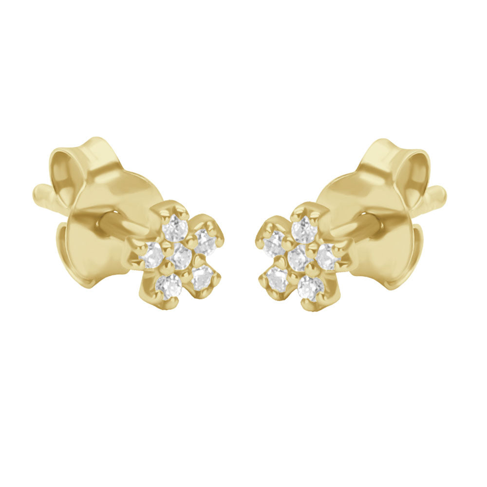 Flower Crystal Stud Earring STS-6414