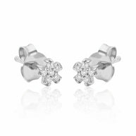 Flower Crystal Stud Earring STS-6414