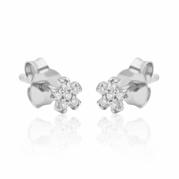 Flower Crystal Stud Earring STS-6414