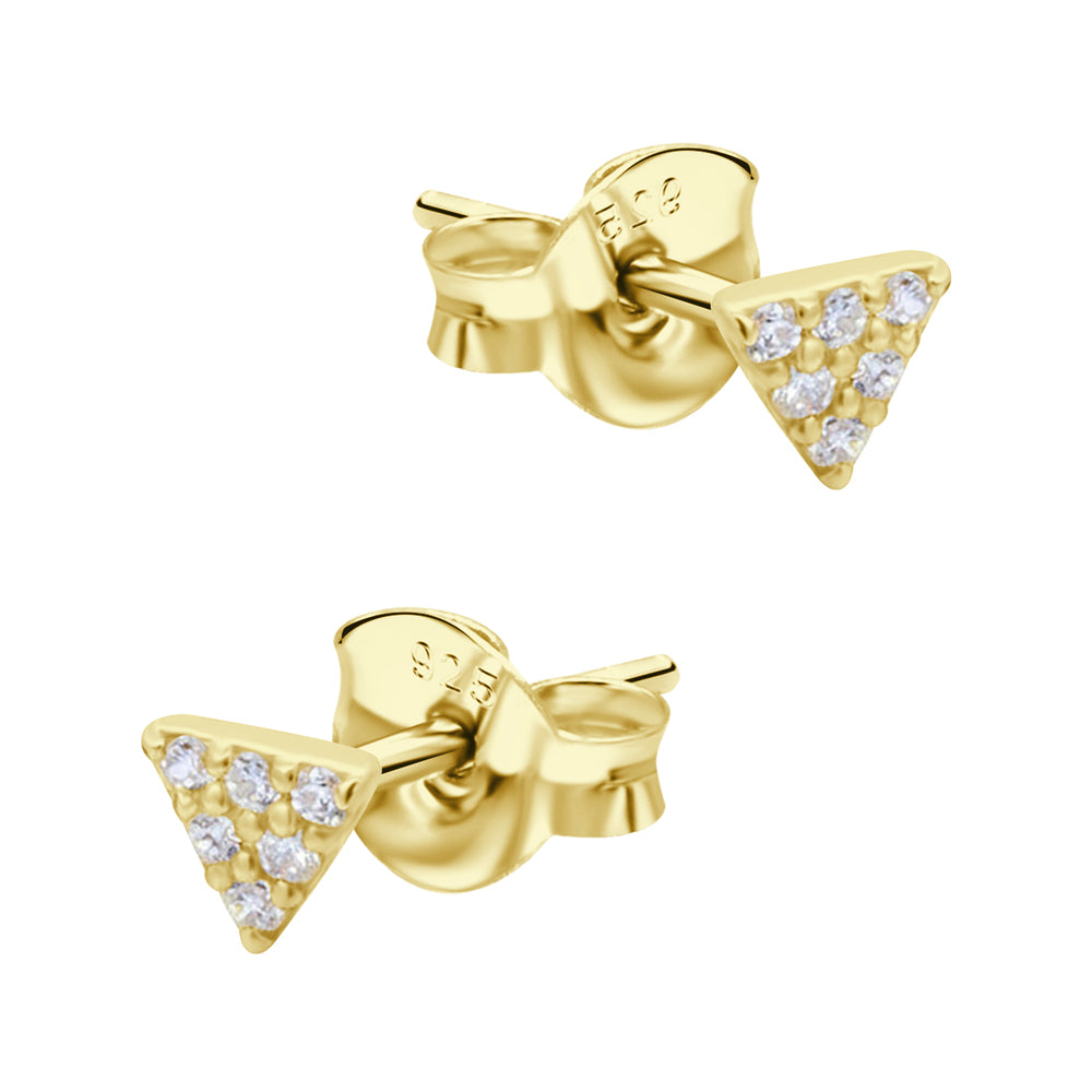 Triangle Crystal Stud Earrings STS-6415