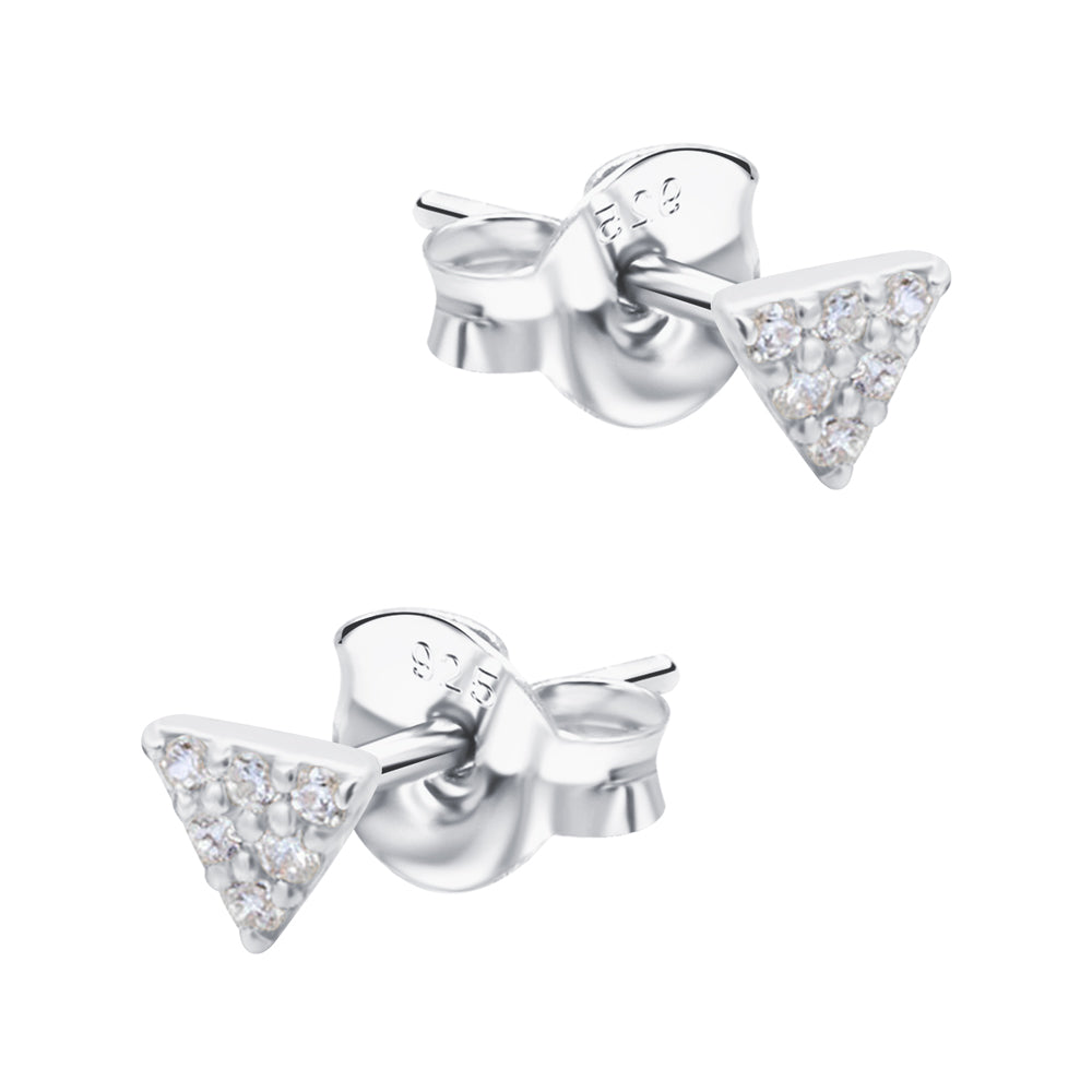 Triangle Crystal Stud Earrings STS-6415