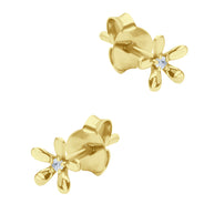 Flower Crystal Stud Earring STS-6436