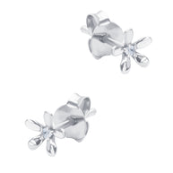 Flower Crystal Stud Earring STS-6436