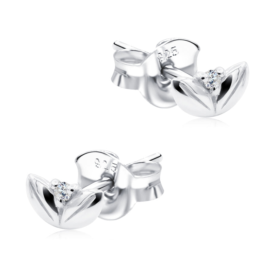 Crystal Leaf Stud Earring STS-6706