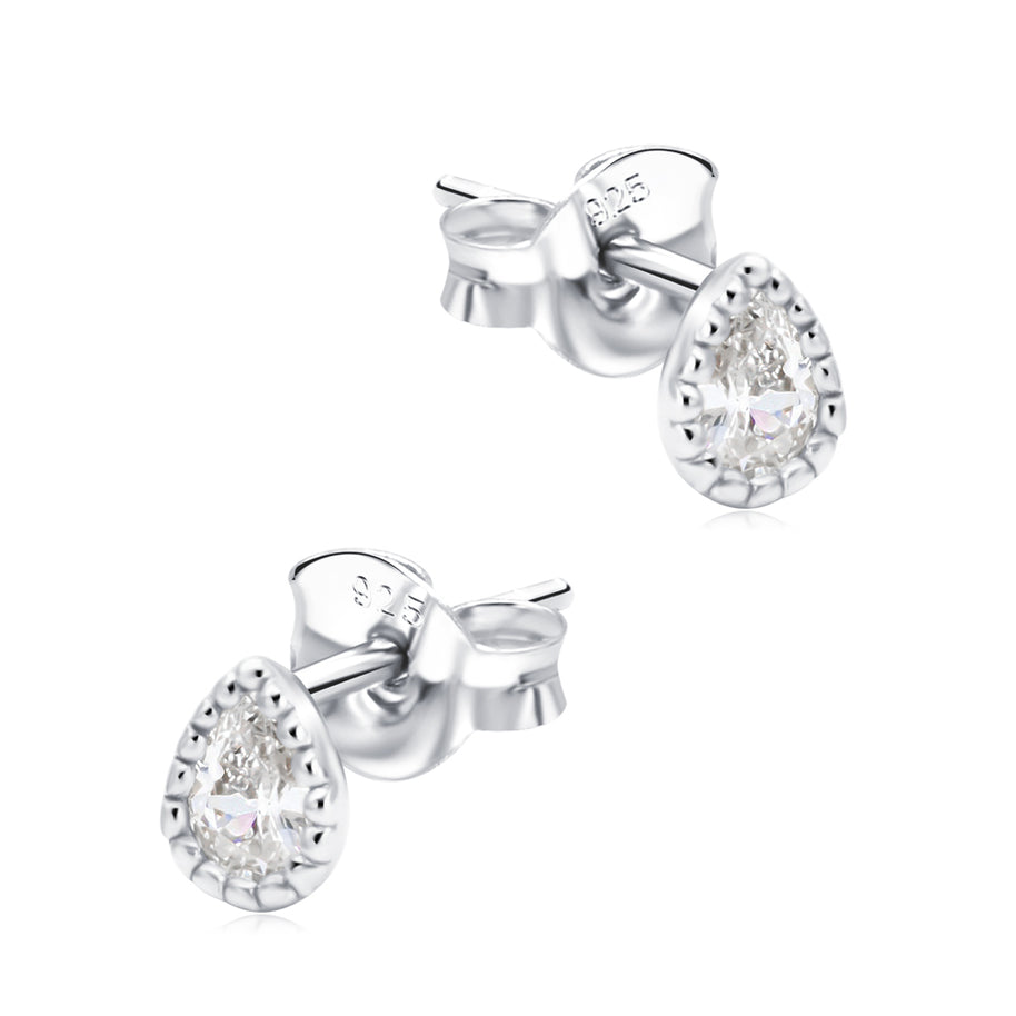 Pear CZ Stud Earring STS-6779