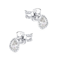 Pear CZ Stud Earring STS-6779