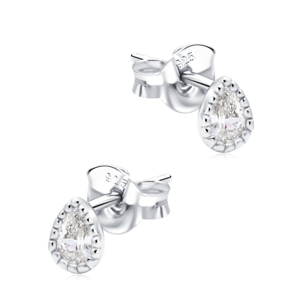 Pear CZ Stud Earring STS-6779