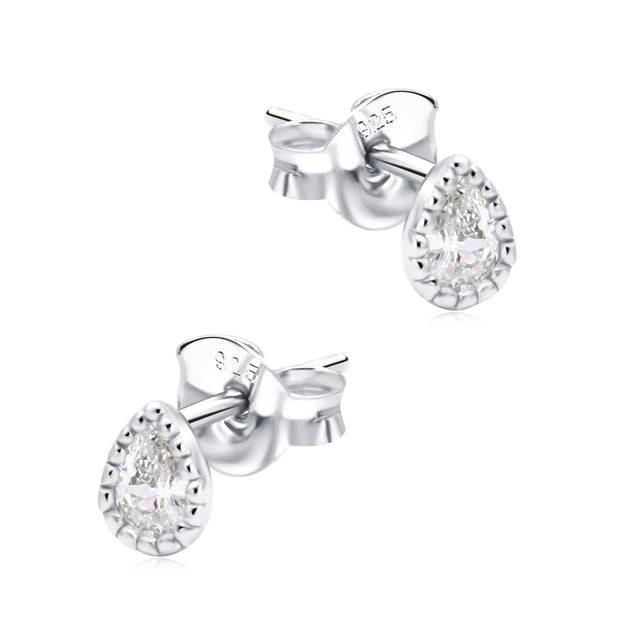 Pear CZ Stud Earring STS-6779