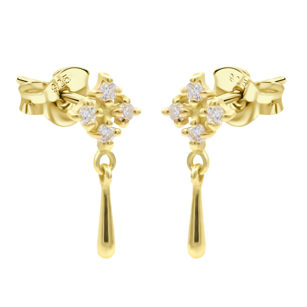 Dewdrop Blossom Stud Earrings STS-6789