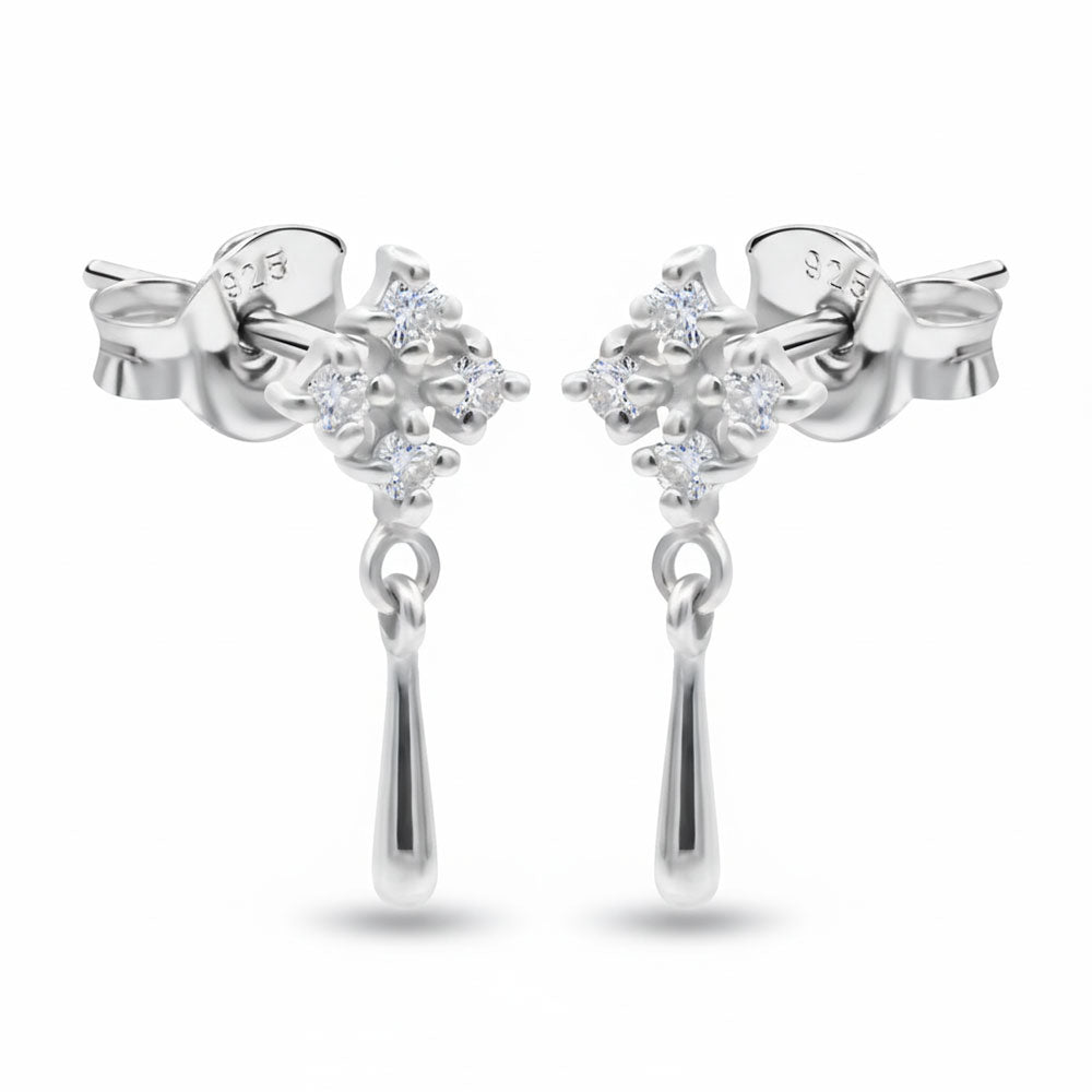 Dewdrop Blossom Stud Earrings STS-6789
