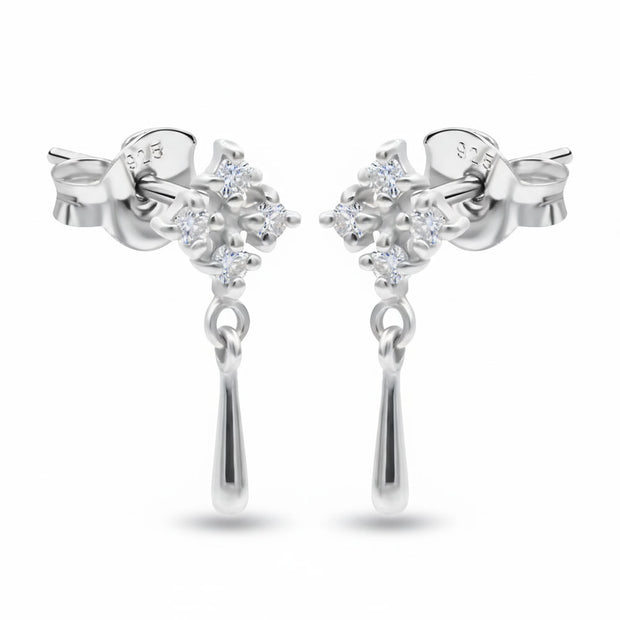 Dewdrop Blossom Stud Earrings STS-6789