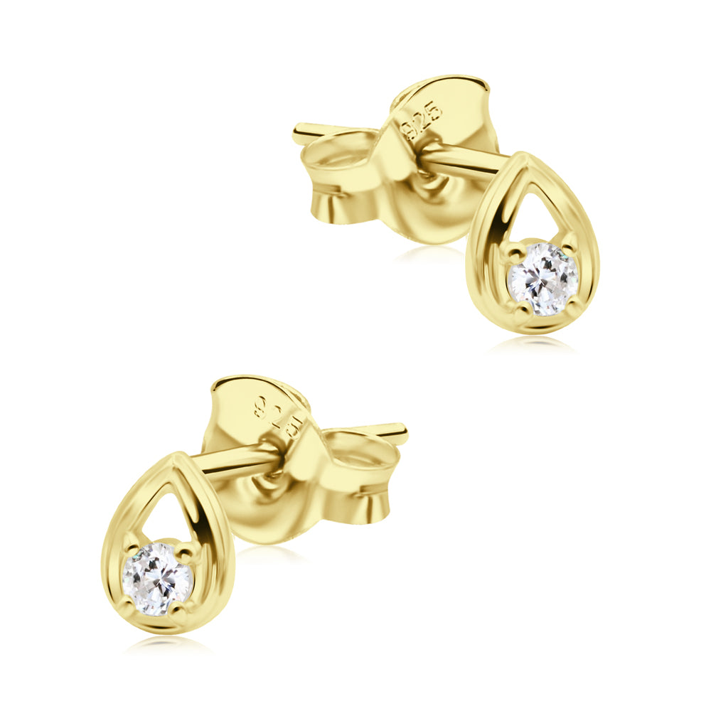 Teardrop Crystal Stud Earring STS-6837