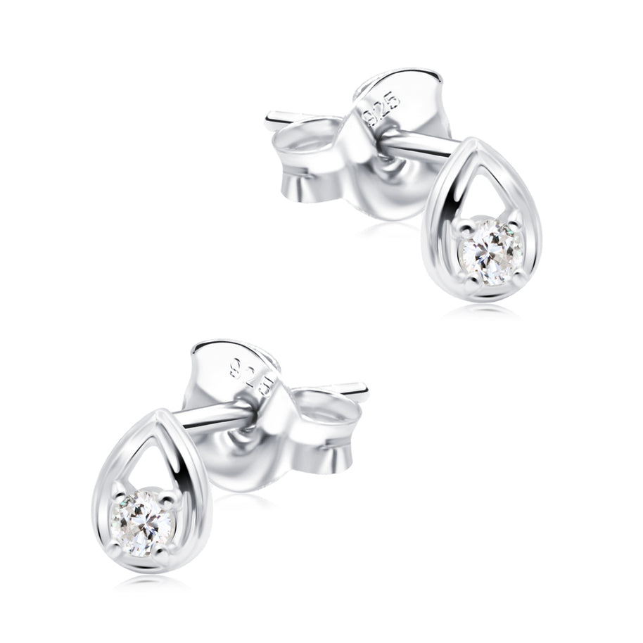 Teardrop Crystal Stud Earring STS-6837