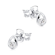 Teardrop Crystal Stud Earring STS-6837