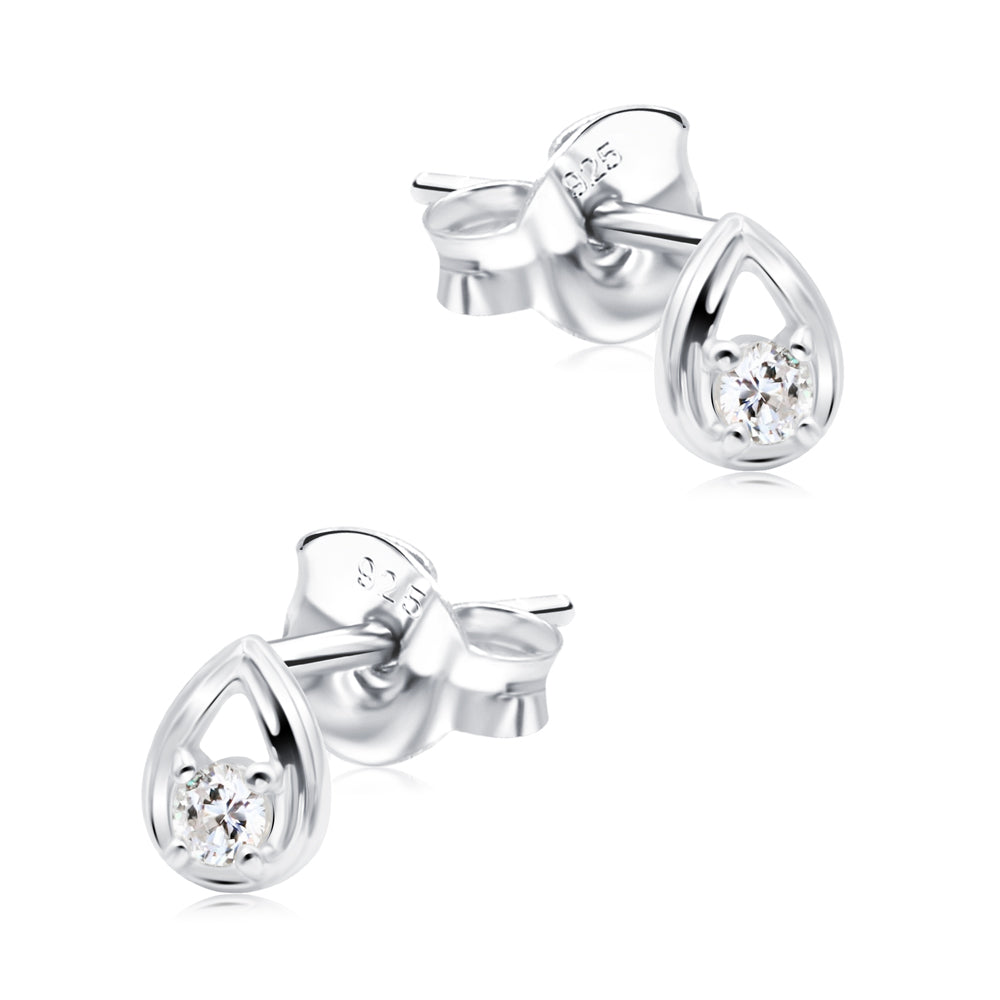 Teardrop Crystal Stud Earring STS-6837