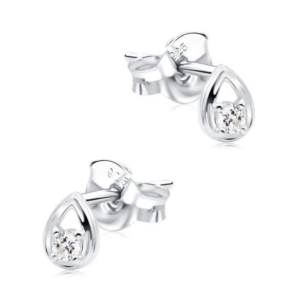 Teardrop Crystal Stud Earring STS-6837