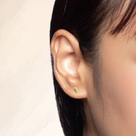 Triple Stone Stud Earring STS-6851