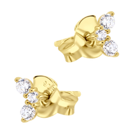 Triple CZ Stud Earring STS-6876
