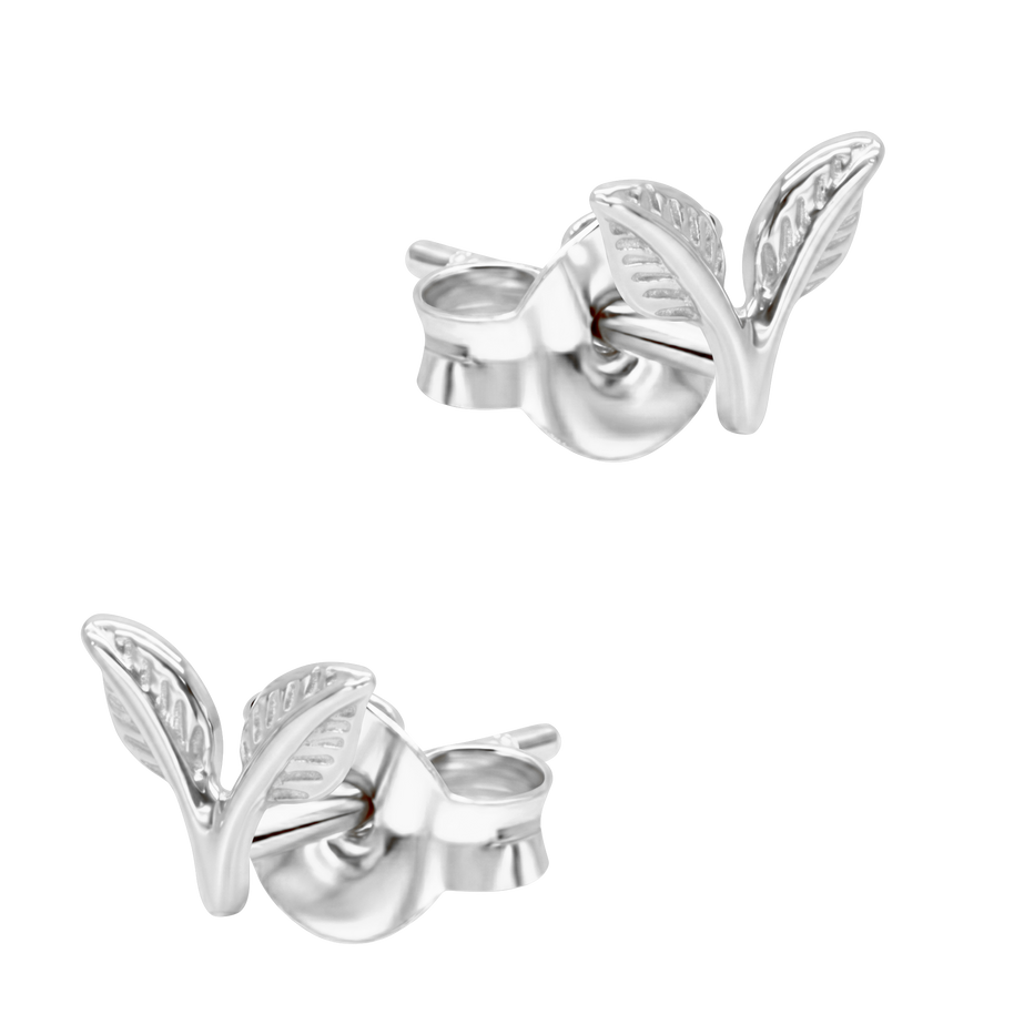 Double Leaf Stud Earring STS-6894