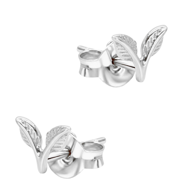 Double Leaf Stud Earring STS-6894