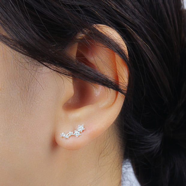 Sparkle Stars Stud Earring STS-6958
