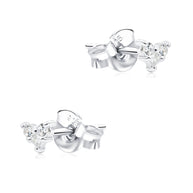 Lovely Heart CZ Stud Earring STS-7010