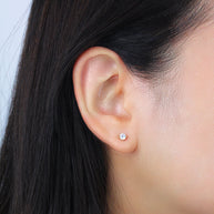 Cubic Zirconia Stud Earring STS-7093