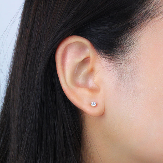 Cubic Zirconia Stud Earring STS-7093