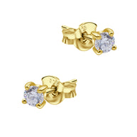 Cubic Zirconia Stud Earring STS-7093