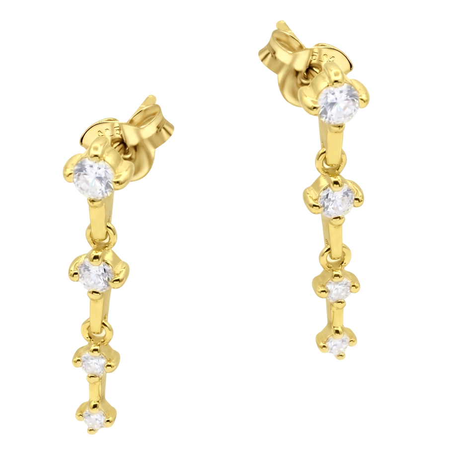 Cascading Crystal Drop Earring STS-7095