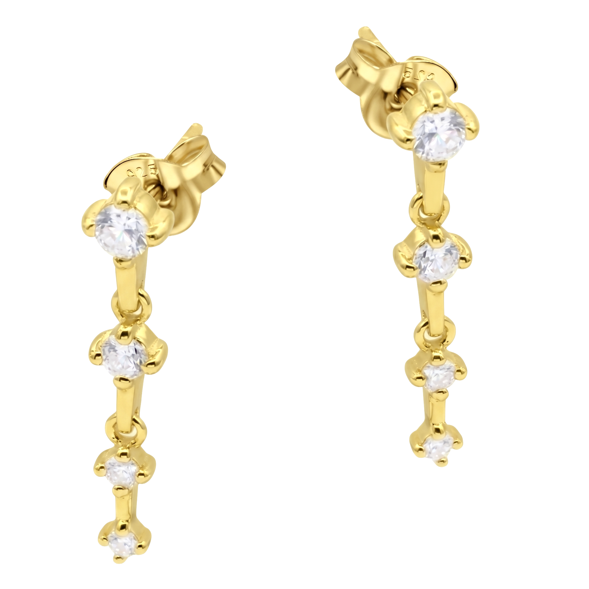 Cascading Crystal Drop Earring STS-7095