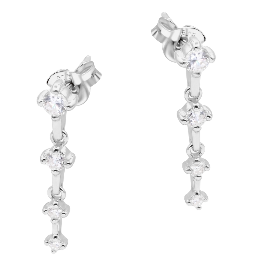 Cascading Crystal Drop Earring STS-7095