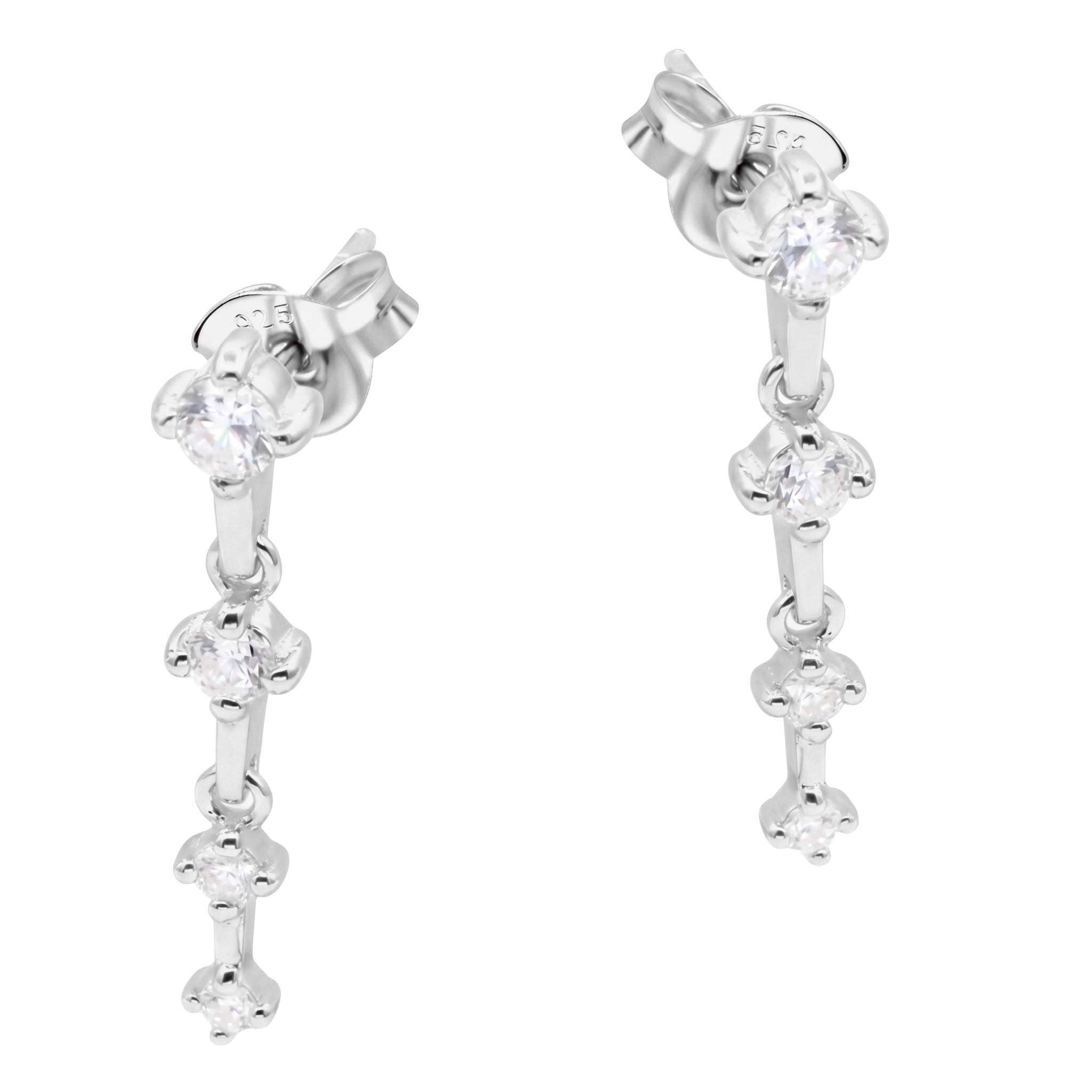 Cascading Crystal Drop Earring STS-7095