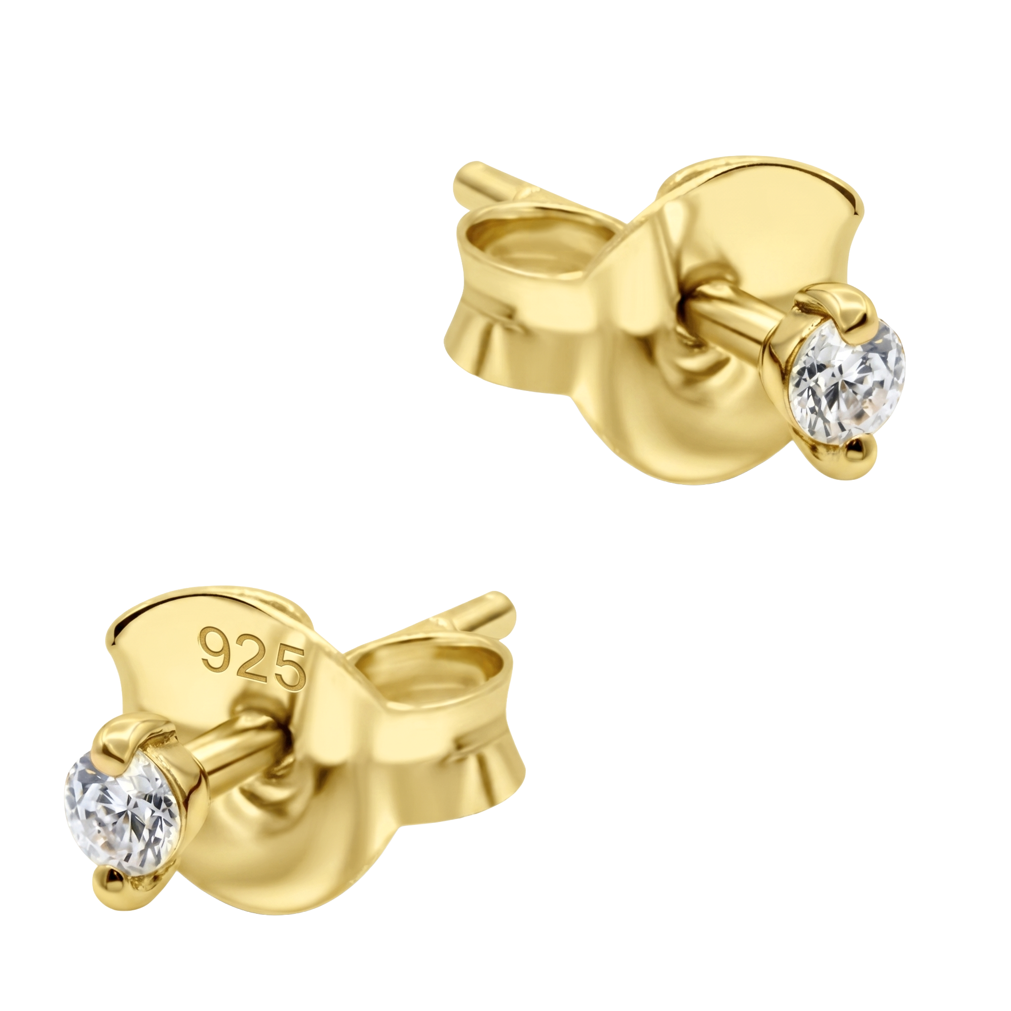CZ Solitaire Stud Earring STS-7185