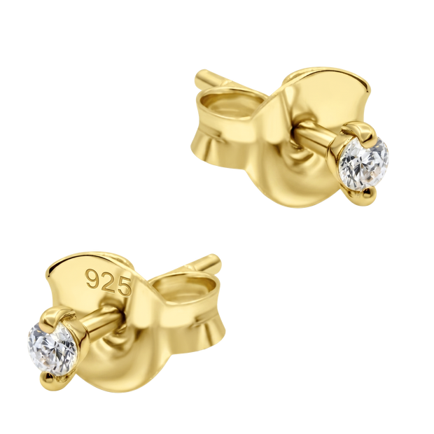 CZ Solitaire Stud Earring STS-7185