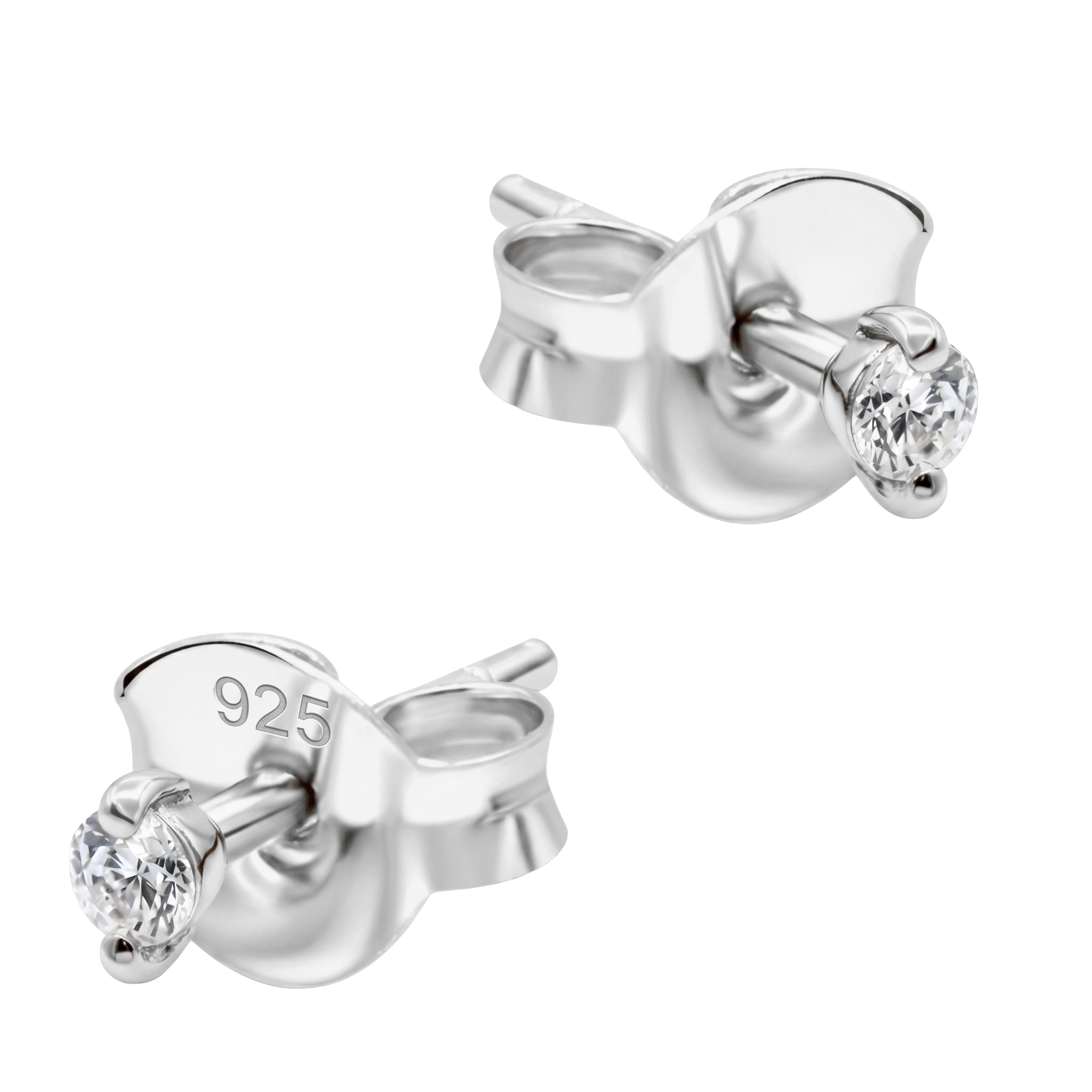 CZ Solitaire Stud Earring STS-7185