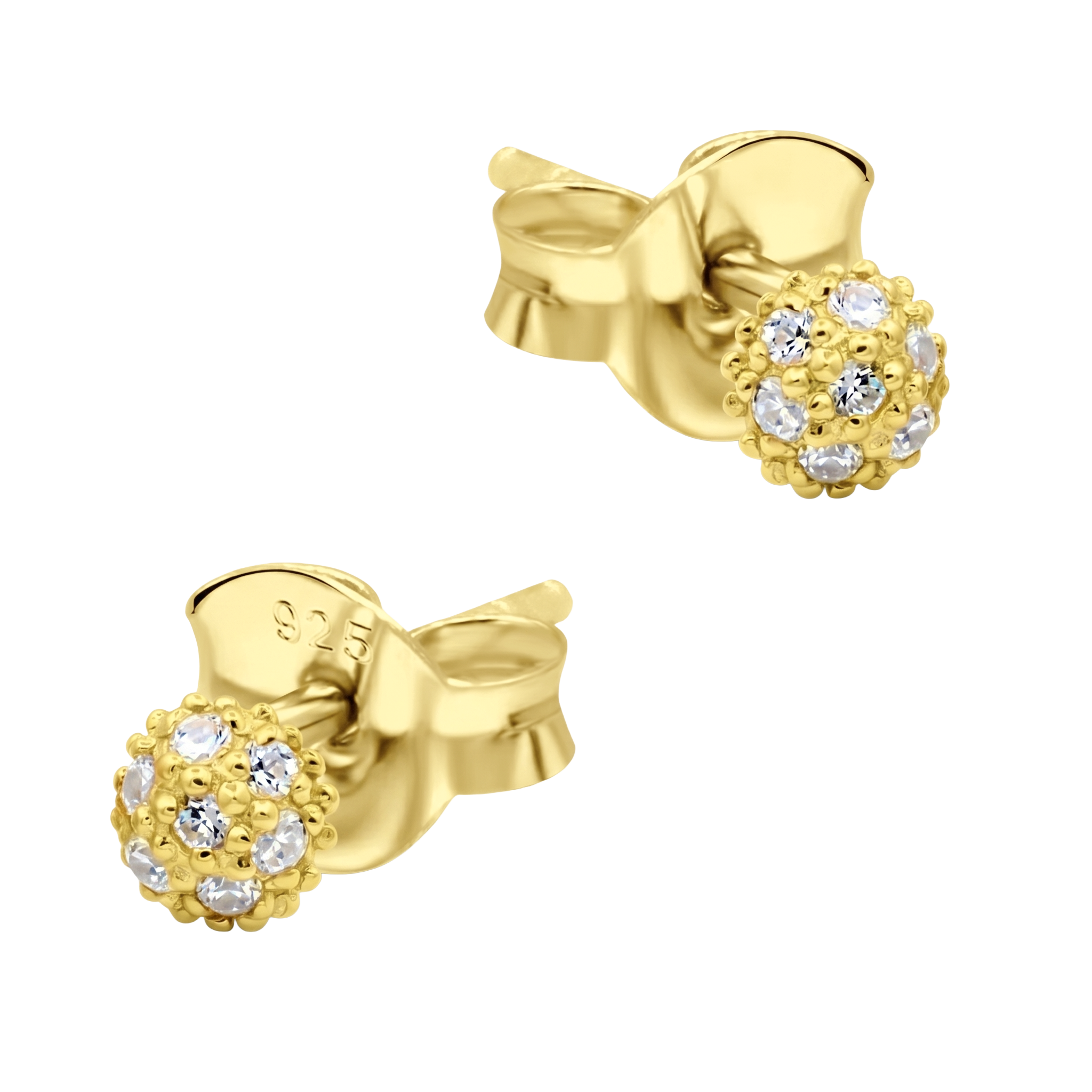 CZ Ball Cluster Stud Earring STS-7220