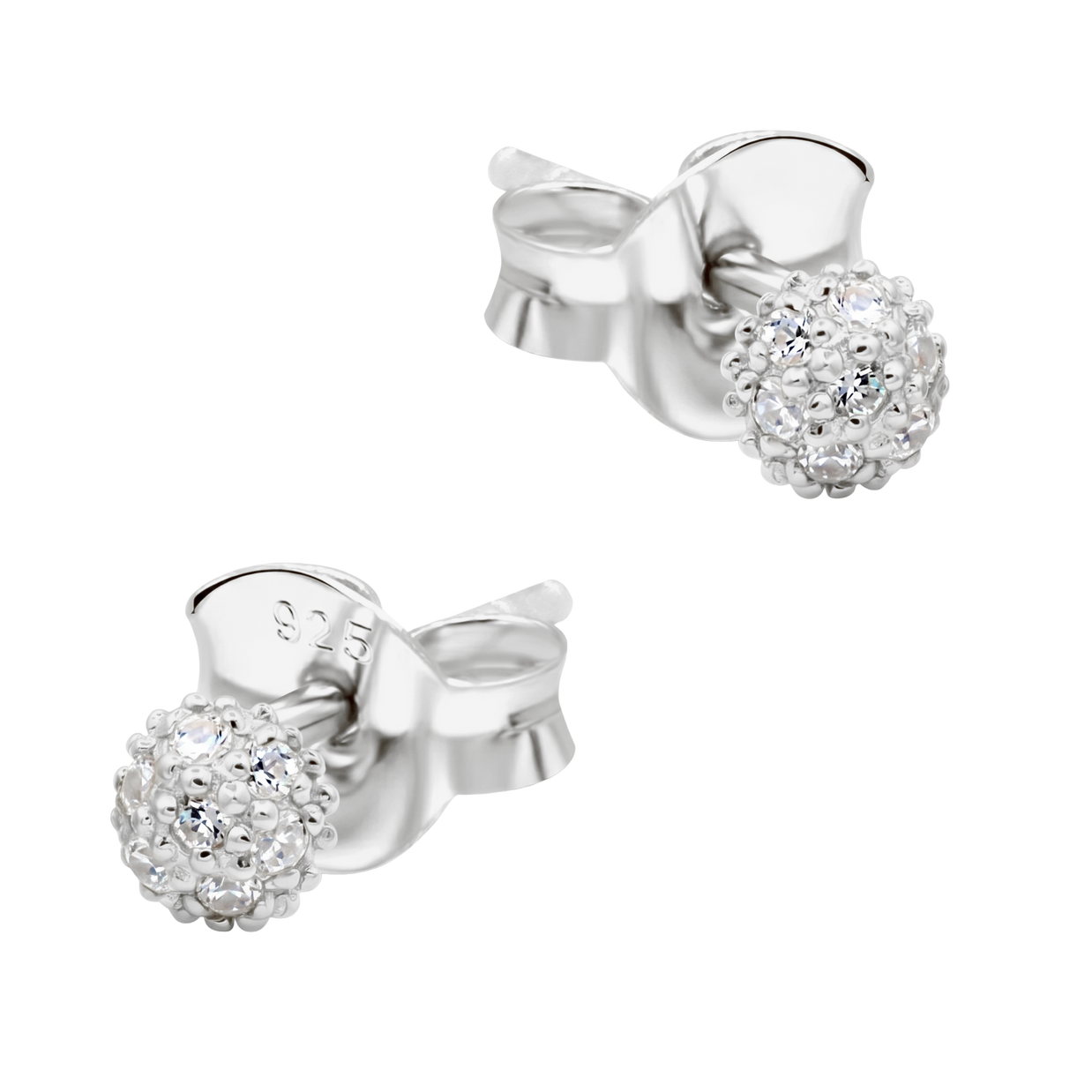 CZ Ball Cluster Stud Earring STS-7220