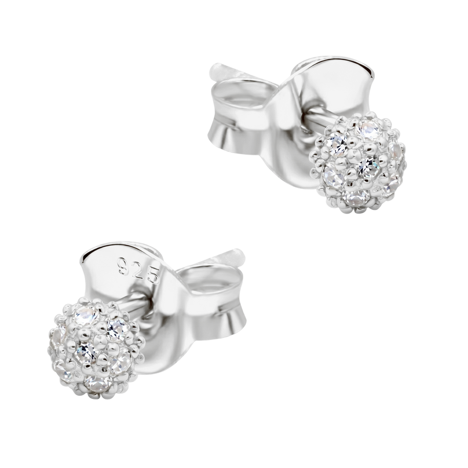CZ Ball Cluster Stud Earring STS-7220