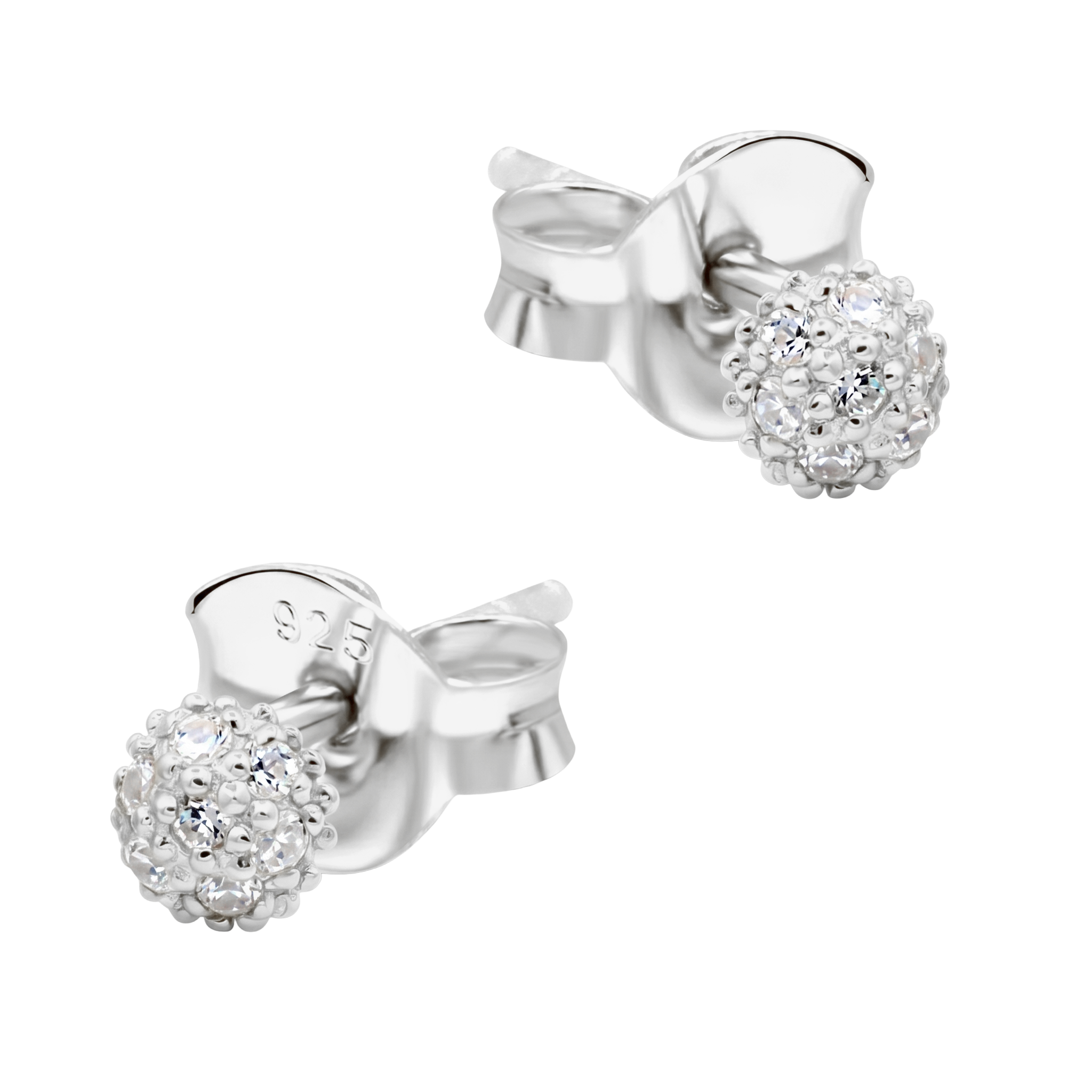 CZ Ball Cluster Stud Earring STS-7220