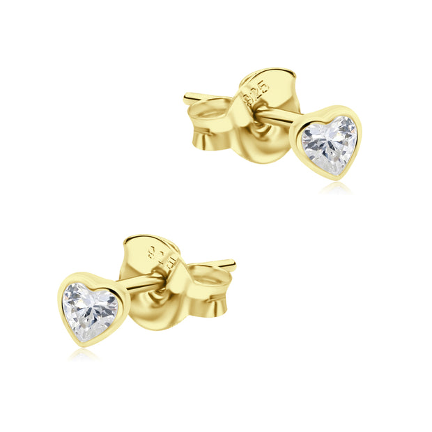 Heart CZ Stud Earring STS-7223