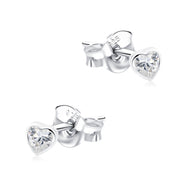 Heart CZ Stud Earring STS-7223